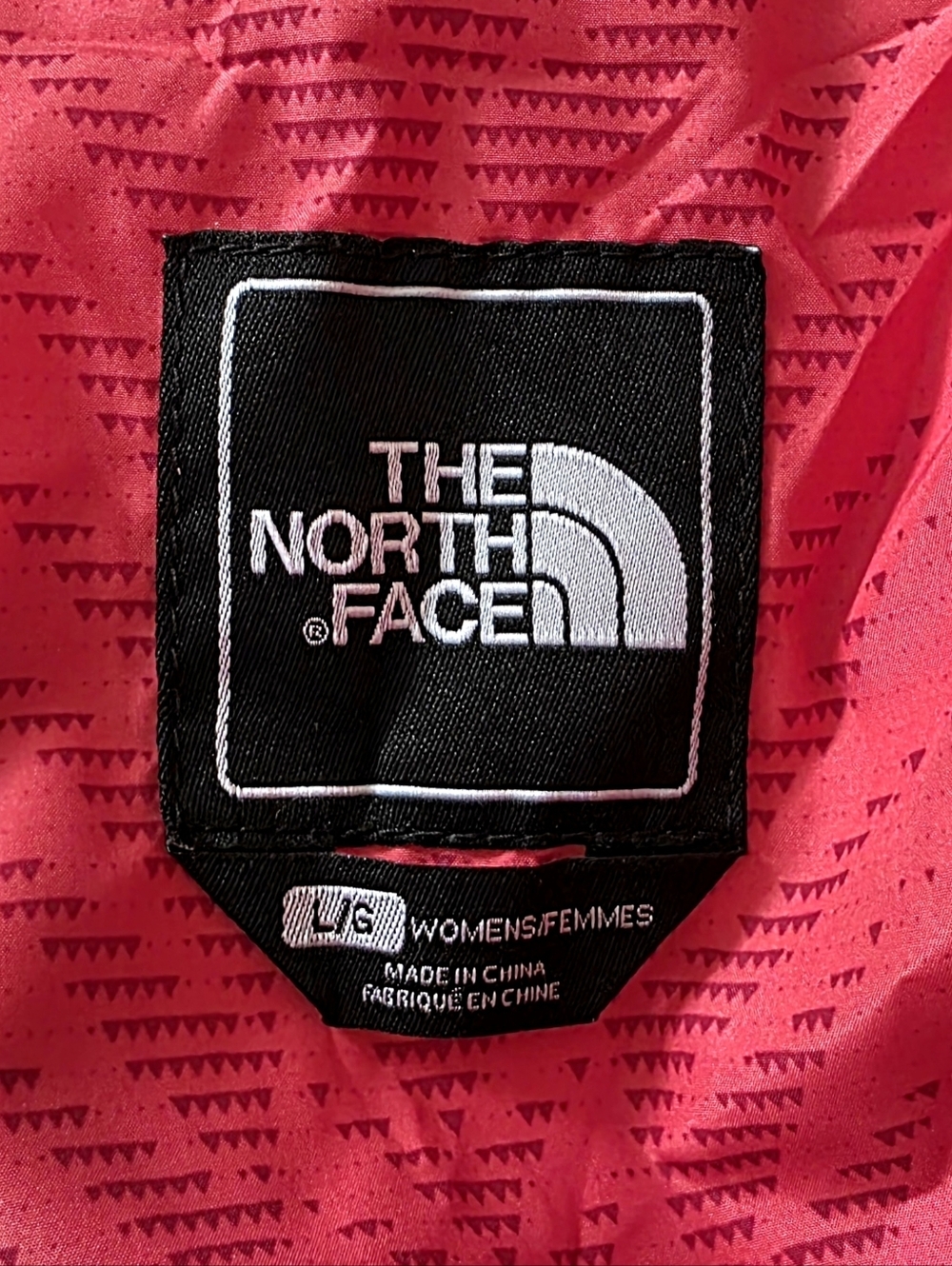 The North Face HyVent Hooded Pink Windbreaker Rain Jacket Size Large Women's - Picture 6 of 10